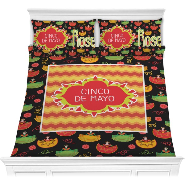 Custom Cinco De Mayo Comforter Set - Full / Queen (Personalized)