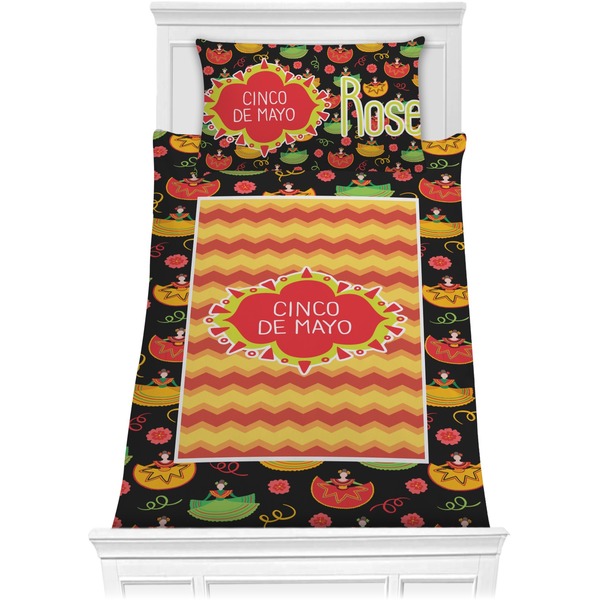 Custom Cinco De Mayo Comforter Set - Twin (Personalized)