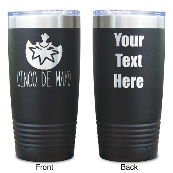 Cinco De Mayo Black Polar Camel Tumbler - 20oz - Double Sided  - Approval