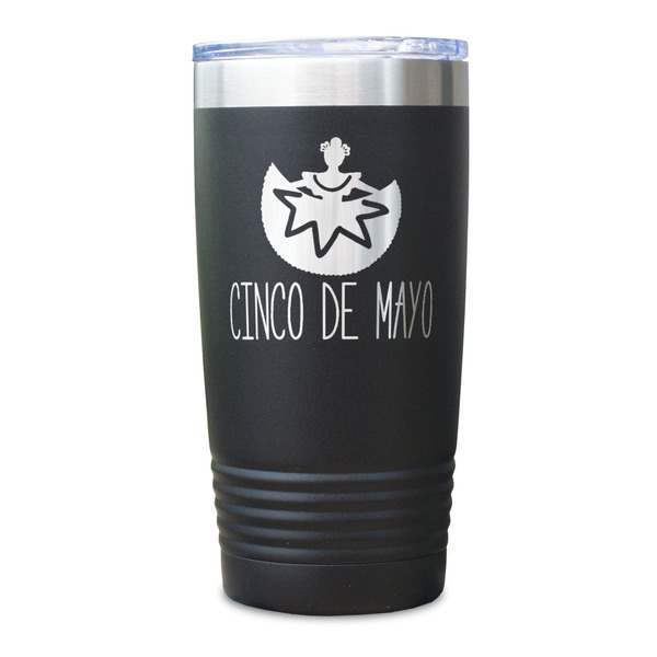 Cinco De Mayo Black Polar Camel Tumbler - 20oz - Single Sided - Approval