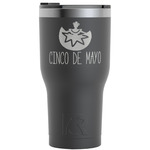 Cinco De Mayo RTIC Tumbler - Black - Engraved Front (Personalized)