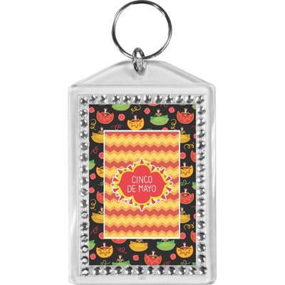Cinco De Mayo Bling Keychain (Personalized)