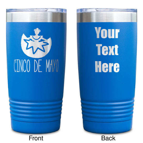 Cinco De Mayo Blue Polar Camel Tumbler - 20oz - Double Sided - Approval