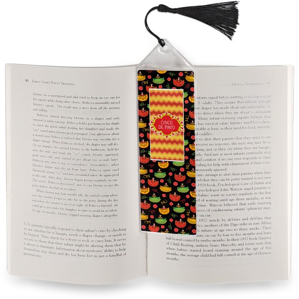 Cinco De Mayo Bookmark with tassel - In book