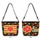Cinco De Mayo Bucket Bags w/ Genuine Leather Trim - Double - Front and Back