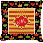 Cinco De Mayo Faux-Linen Throw Pillow 18"