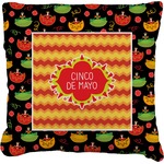 Cinco De Mayo Faux-Linen Throw Pillow