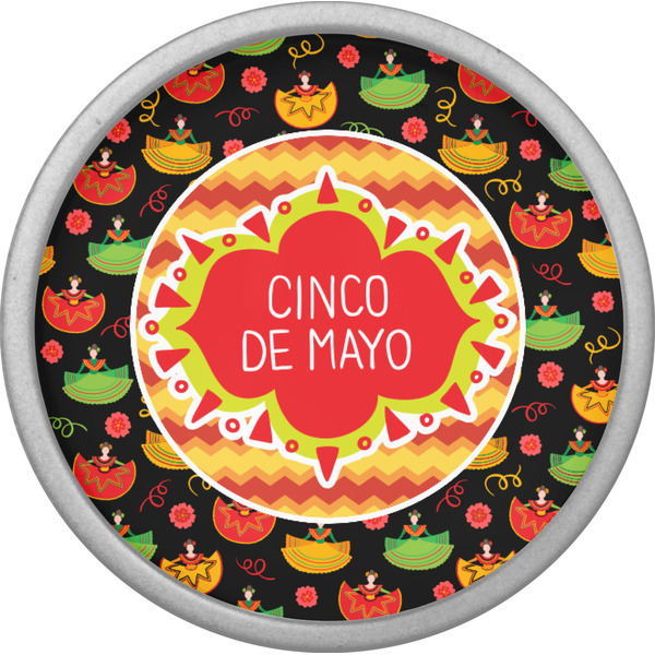 Cinco De Mayo Cabinet Knob - Nickel - Front