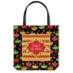 Cinco De Mayo Canvas Tote Bag - Small - 13"x13" (Personalized)