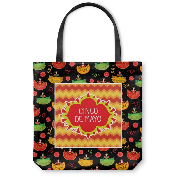Custom Cinco De Mayo Canvas Tote Bag - Small - 13"x13" (Personalized)