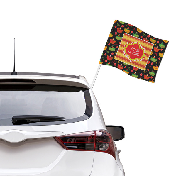Cinco De Mayo Car Flag - Large - LIFESTYLE