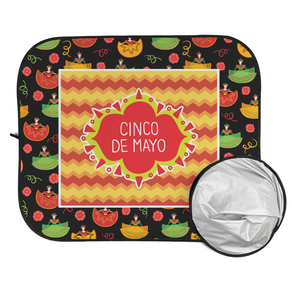 Cinco De Mayo Car Sun Shades - FOLDED & UNFOLDED