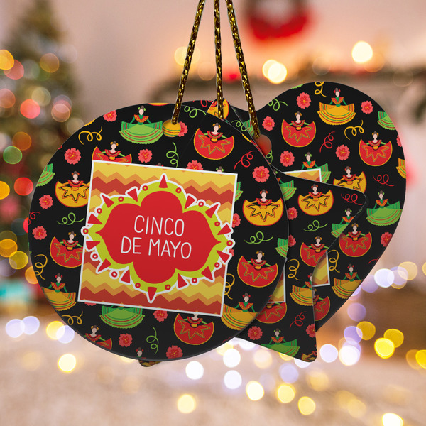 Custom Cinco De Mayo Ceramic Ornament