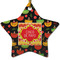 Cinco De Mayo Ceramic Flat Ornament - Star (Front)