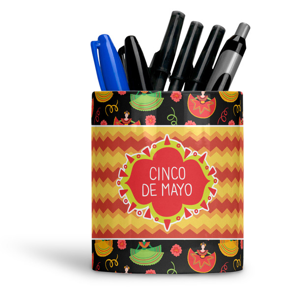 Custom Cinco De Mayo Ceramic Pen Holder