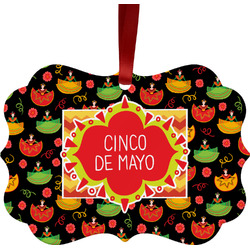 Cinco De Mayo Metal Frame Ornament - Double Sided