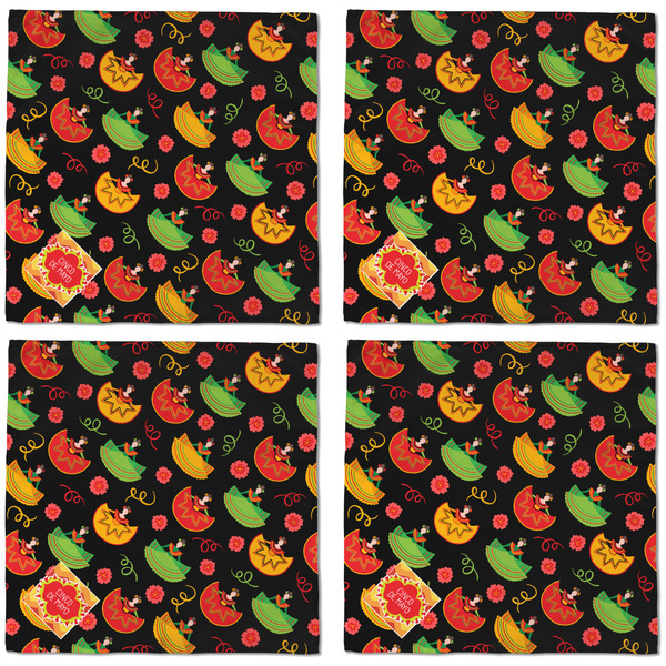 Cinco De Mayo Cloth Napkins - Personalized Dinner (APPROVAL) Set of 4