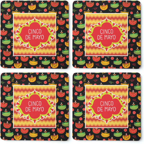 Cinco De Mayo Coaster Rubber Back - Apvl