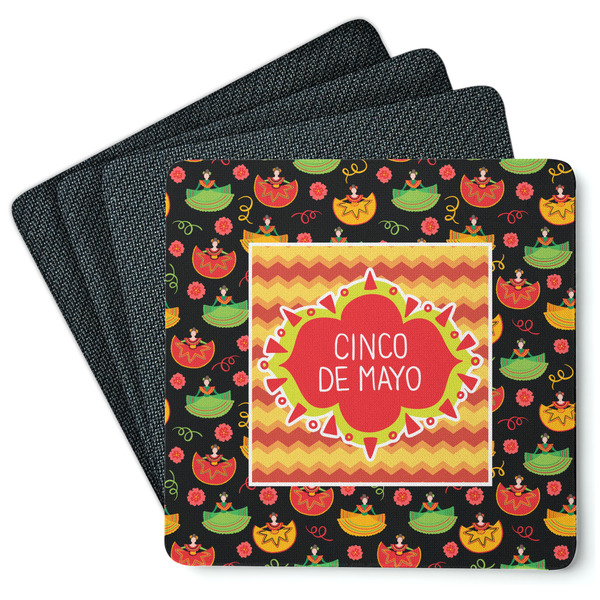 Cinco De Mayo Coaster Rubber Back - Main