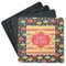 Cinco De Mayo Square Rubber Backed Coasters - Set of 4