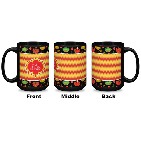 Cinco De Mayo Coffee Mug - 15 oz - Black APPROVAL