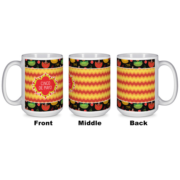 Cinco De Mayo Coffee Mug - 15 oz - White APPROVAL