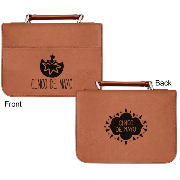 Cinco De Mayo Cognac Leatherette Bible Covers - Small Double Sided Apvl