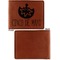 Cinco De Mayo Cognac Leatherette Bifold Wallets - Front and Back Single Sided - Apvl
