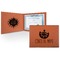 Cinco De Mayo Cognac Leatherette Diploma / Certificate Holders - Front and Inside - Main
