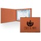 Cinco De Mayo Cognac Leatherette Diploma / Certificate Holders - Front only - Main