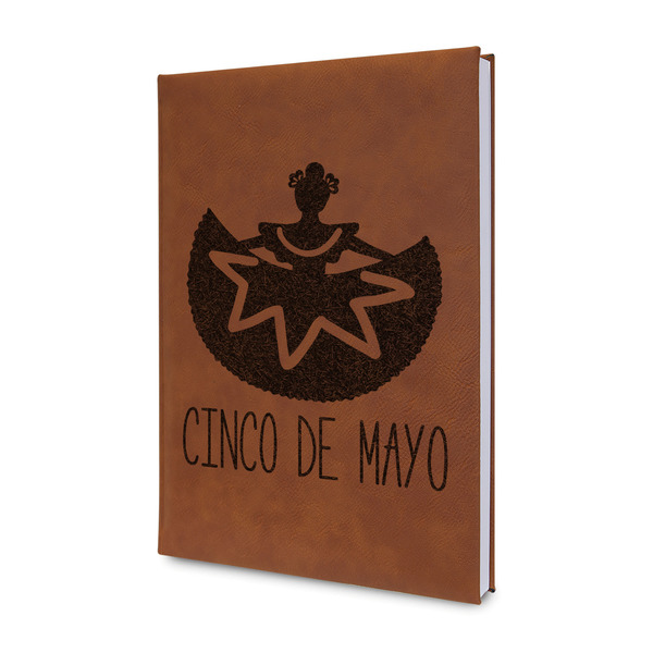 Custom Cinco De Mayo Leatherette Journal - Single Sided (Personalized)
