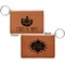Cinco De Mayo Cognac Leatherette Keychain ID Holders - Front and Back Apvl