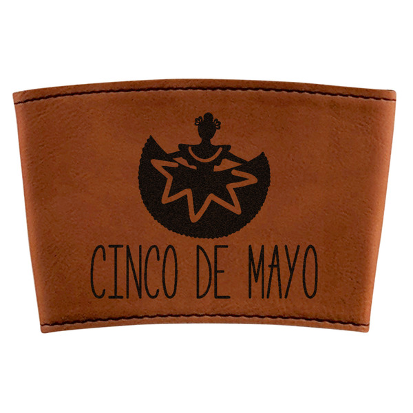 Custom Cinco De Mayo Leatherette Cup Sleeve