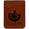 Cinco De Mayo Cognac Leatherette Phone Wallet close up