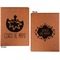 Cinco De Mayo Cognac Leatherette Portfolios with Notepad - Large - Double Sided - Apvl