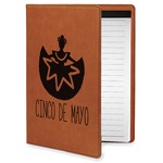 Cinco De Mayo Leatherette Portfolio with Notepad - Small - Single Sided (Personalized)