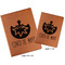 Cinco De Mayo Cognac Leatherette Portfolios with Notepads - Compare Sizes