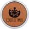 Cinco De Mayo Cognac Leatherette Round Coasters w/ Silver Edge - Single