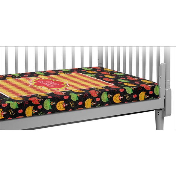Custom Cinco De Mayo Crib Fitted Sheet