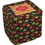 Cinco De Mayo Cube Pouf Ottoman - 18" (Personalized)
