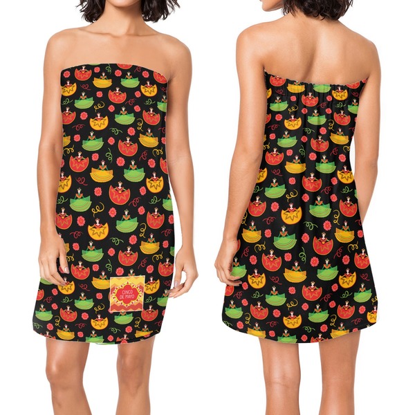 Cinco De Mayo Custom Bath Wrap - Front & Back View