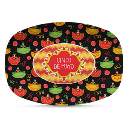 Cinco De Mayo Plastic Platter - Microwave & Oven Safe Composite Polymer
