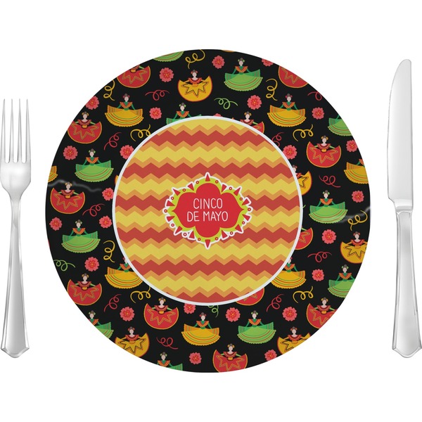 Custom Cinco De Mayo Glass Lunch / Dinner Plate 10"