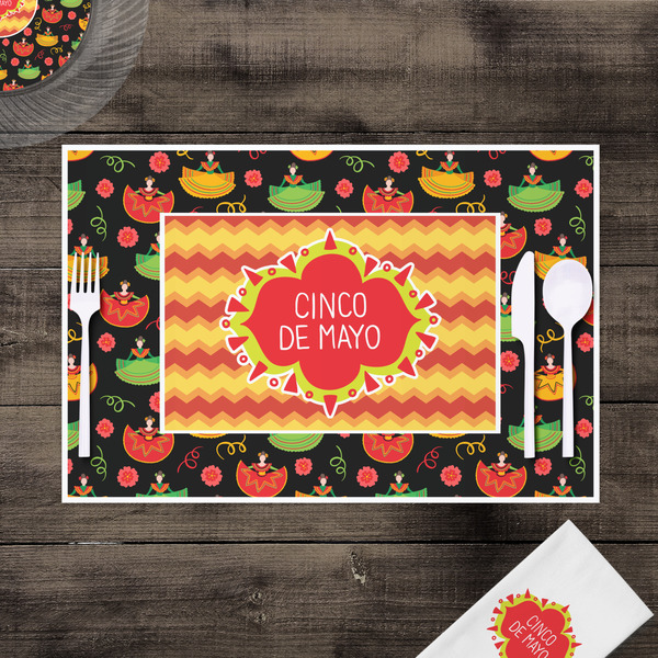 Cinco De Mayo Disposable Paper Placemat - In Context