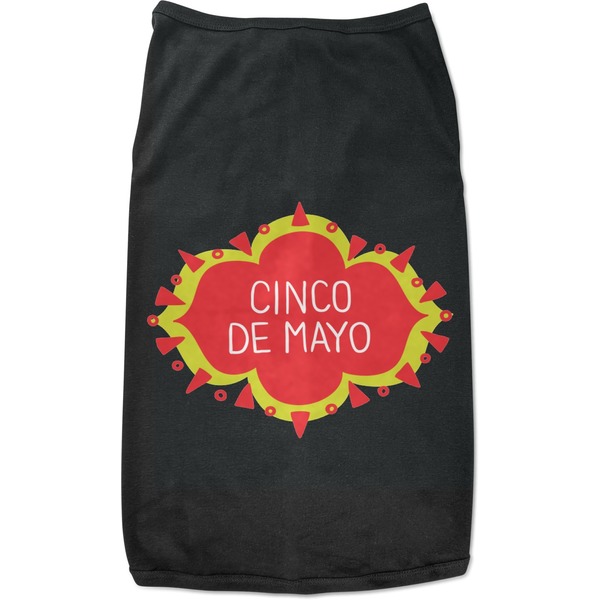 Custom Cinco De Mayo Black Pet Shirt - S