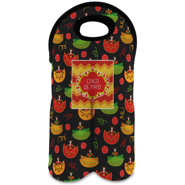 Custom Cinco De Mayo Wine Tote Bag (2 Bottles)