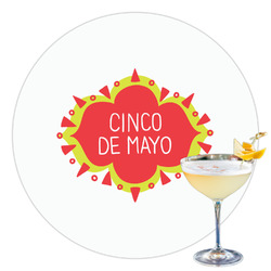 Cinco De Mayo Printed Drink Topper - 3.5"