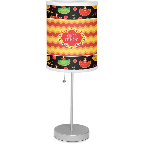 Custom Cinco De Mayo 7" Drum Lamp with Shade Linen