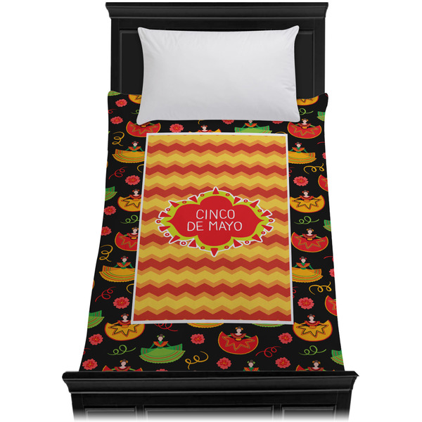 Cinco De Mayo Duvet Cover - Twin XL - On Bed - No Prop