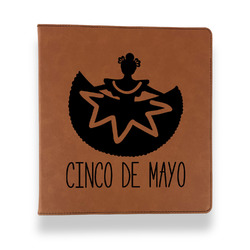 Cinco De Mayo Leather Binder - 1" - Rawhide
